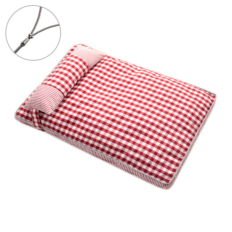 Checked Dog Bed