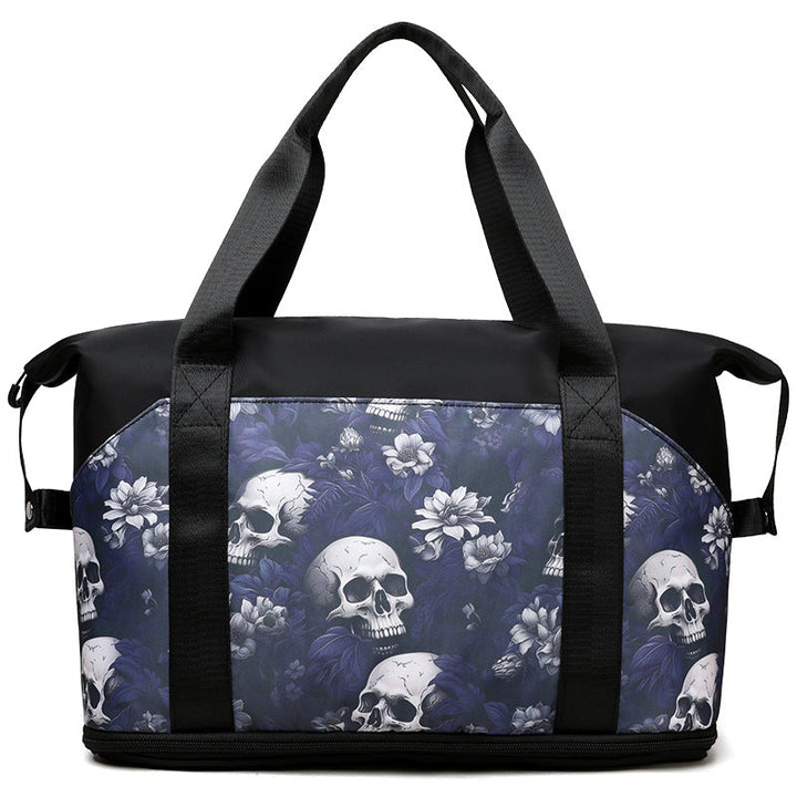 Artistic Skull Print Gym Duffel Bag Kalsten