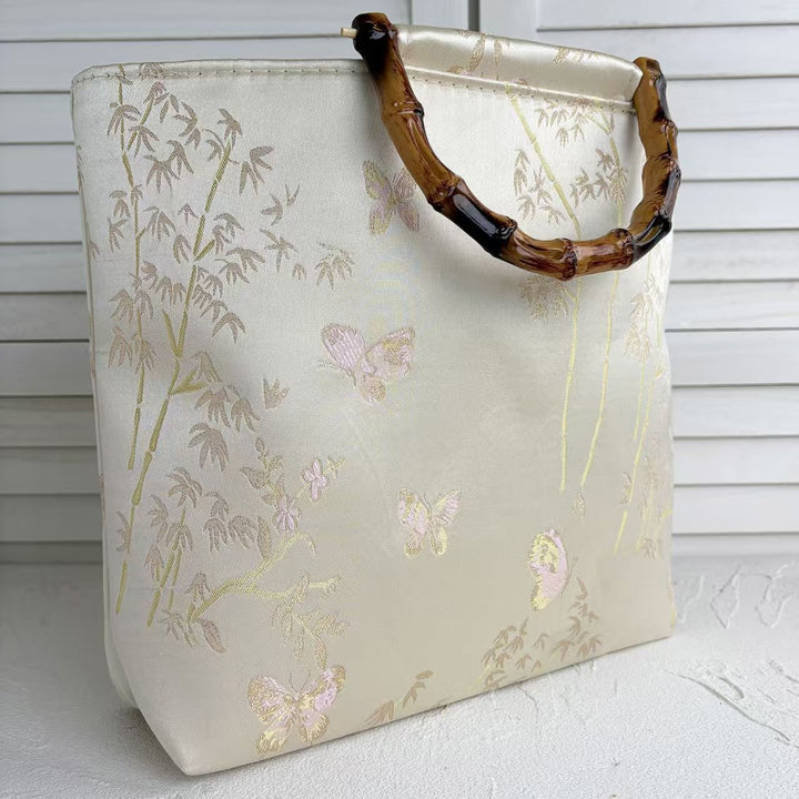 High-quality cotton tote bag with bamboo handles Kalsten