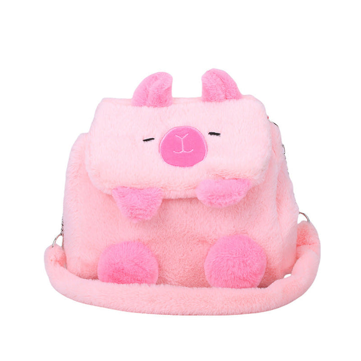 Plush Backpack In Pig Design Kalsten