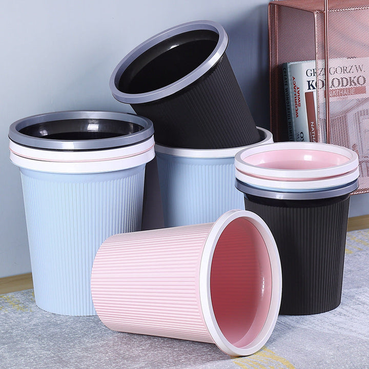 Ladies elegant and practical waste bin with ribbed surface Kalsten