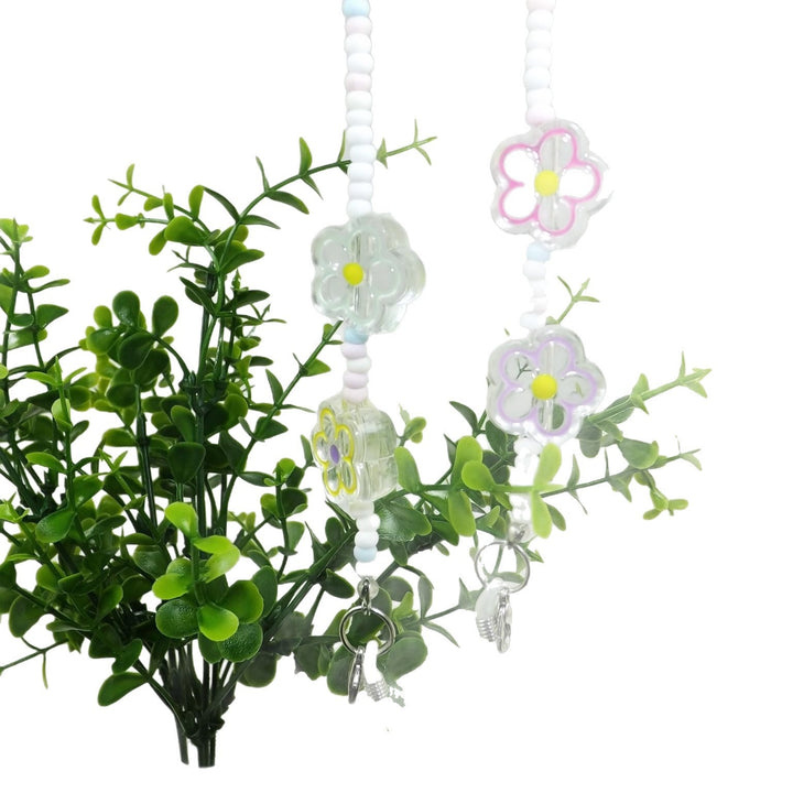 Playful glasses holder chain with flower pendants Kalsten