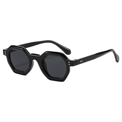 Women's octagonal sunglasses with fashionable pattern and UV protection Karnz