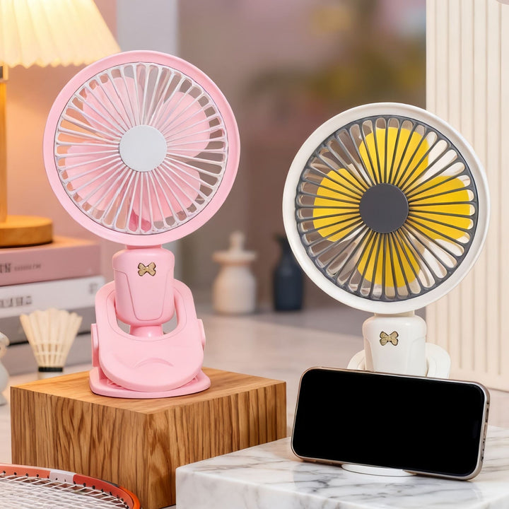 Women's Portable Table Fan with Multifunctional Mount Kalsten