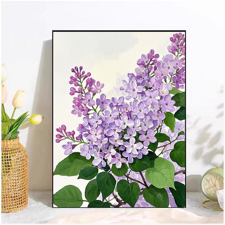 Floral Watercolor Canvas Art Print Kalsten