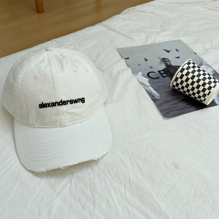 Unisex Distressed Cotton Baseball Cap Kalsten