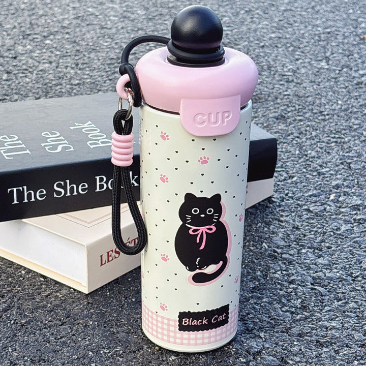 Ladies funny cat water bottle Kalsten