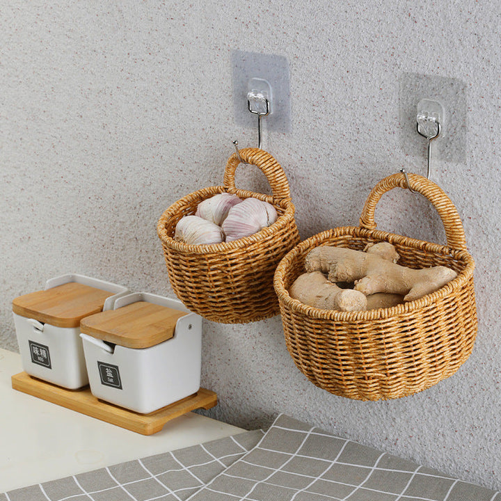Handwoven Storage Basket with Ergonomic Handle Kalsten