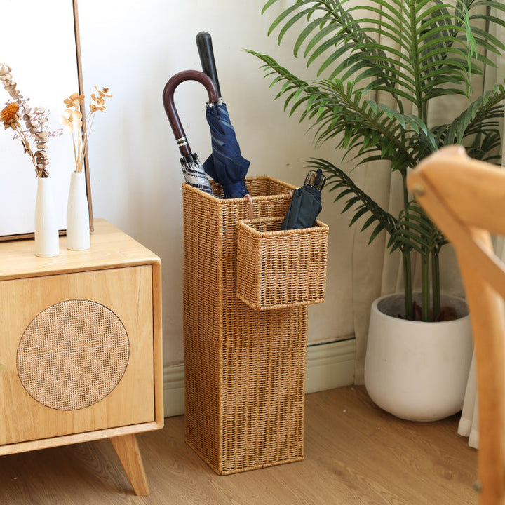Rectangular Wicker Waste Bin Kalsten