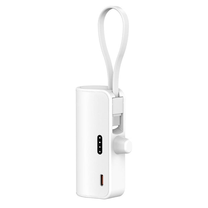 Portable power bank with integrated charging cable and compact design Kalsten