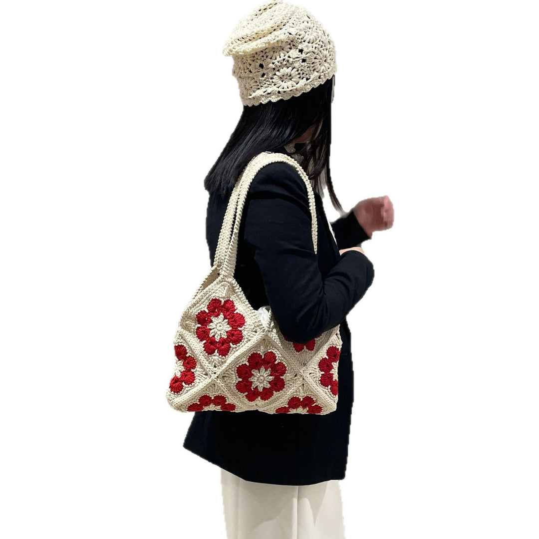 Hand-knotted flower bag Kalsten