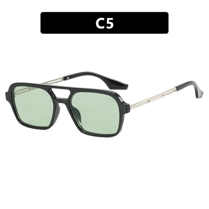 Women's striking square sunglasses with transparent frame Kalsten