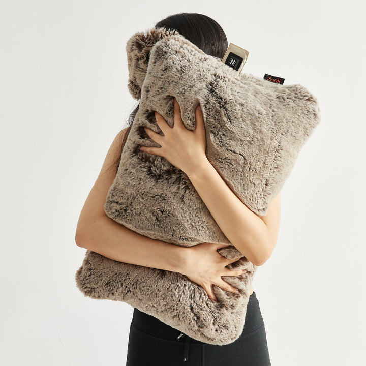 Women Cozy Plush Pillow with Integrated Handle Kalsten