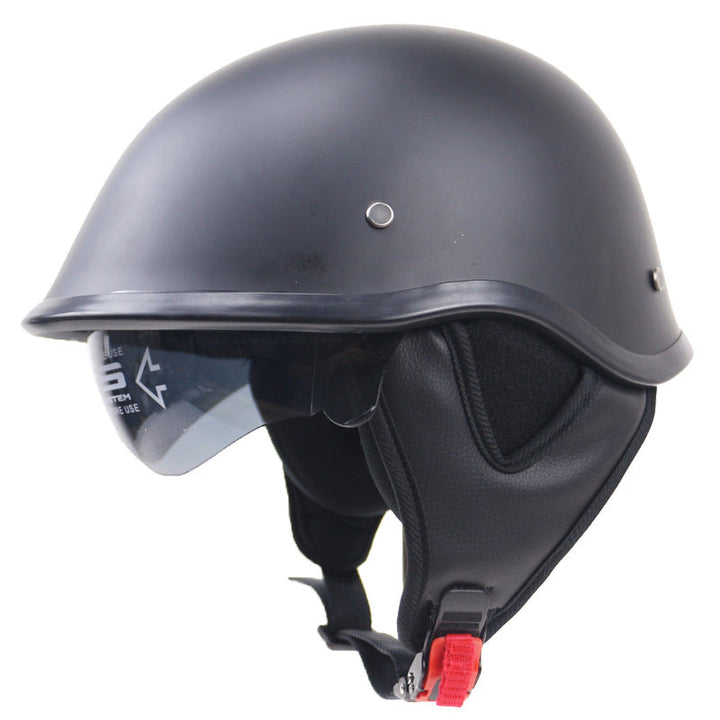 Classic Open-Face Motorcycle Helmet with Visor Kalsten