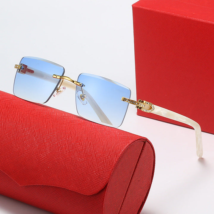 Ladies fashionable square sunglasses with luxurious accent and UV protection Kalsten