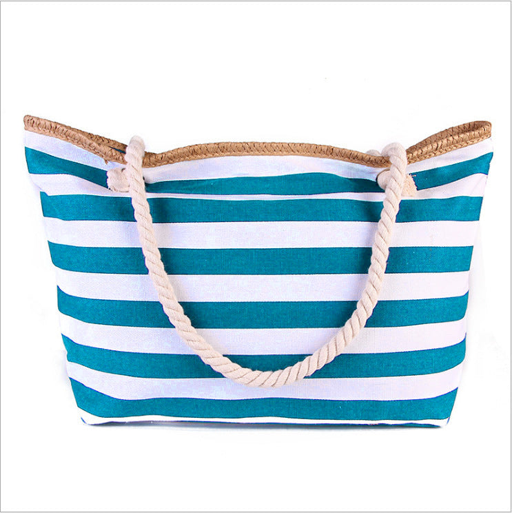 Large beach bag with maritime stripes Kalsten