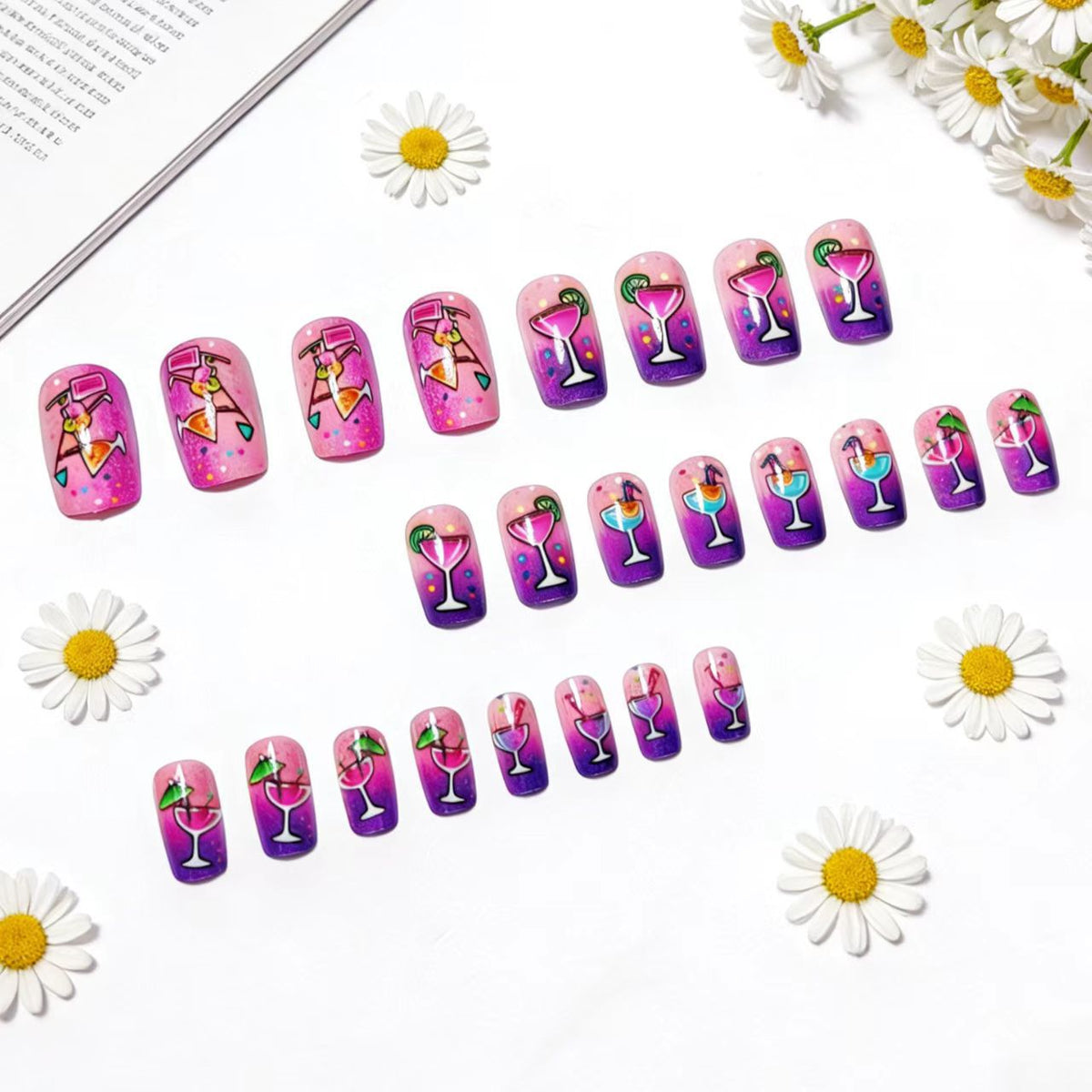 Summer Cocktail Nail Art Acalora