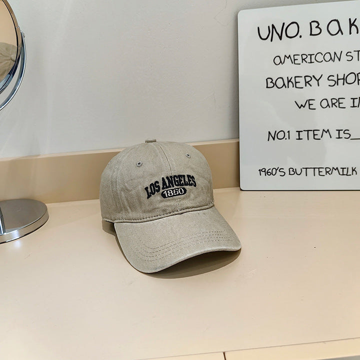 Women's Vintage-Inspired Fabric Baseball Cap Kalsten