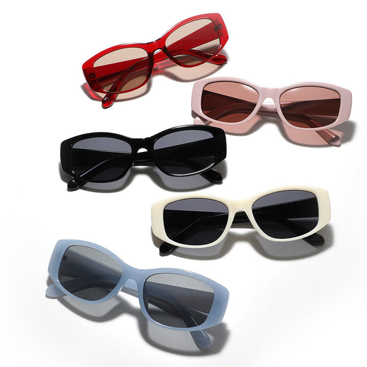 Ladies fashionable cat eye sunglasses with holographic design Kalsten