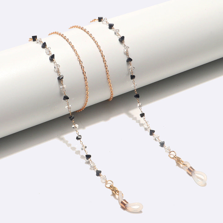 Fashionable Heart-Shaped Beaded Eyewear Chain Kalsten