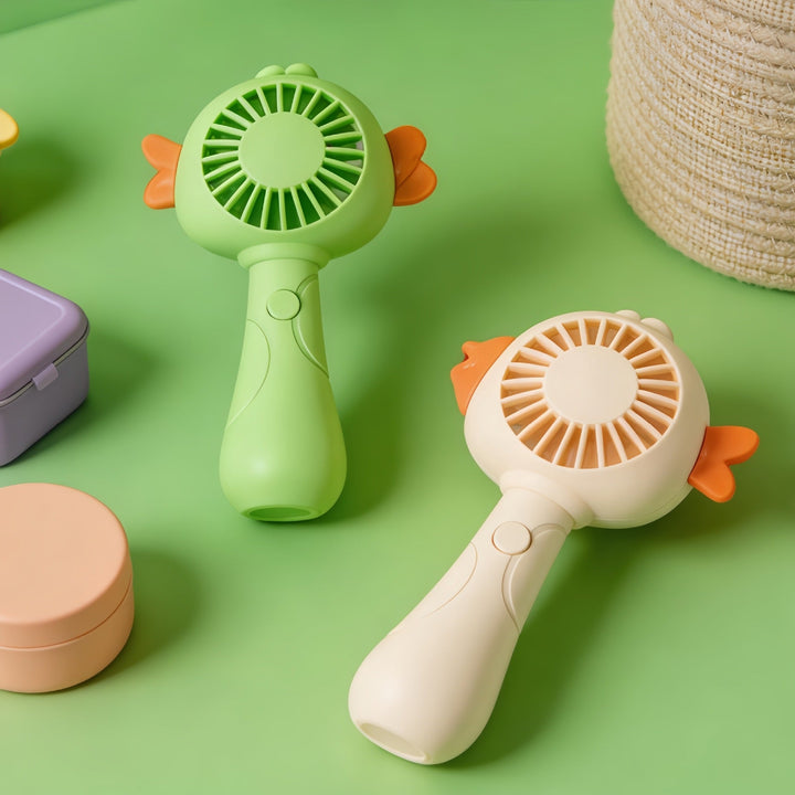 Unisex rechargeable handheld fan with cute animal design, USB rechargeable and child-safe Kalsten