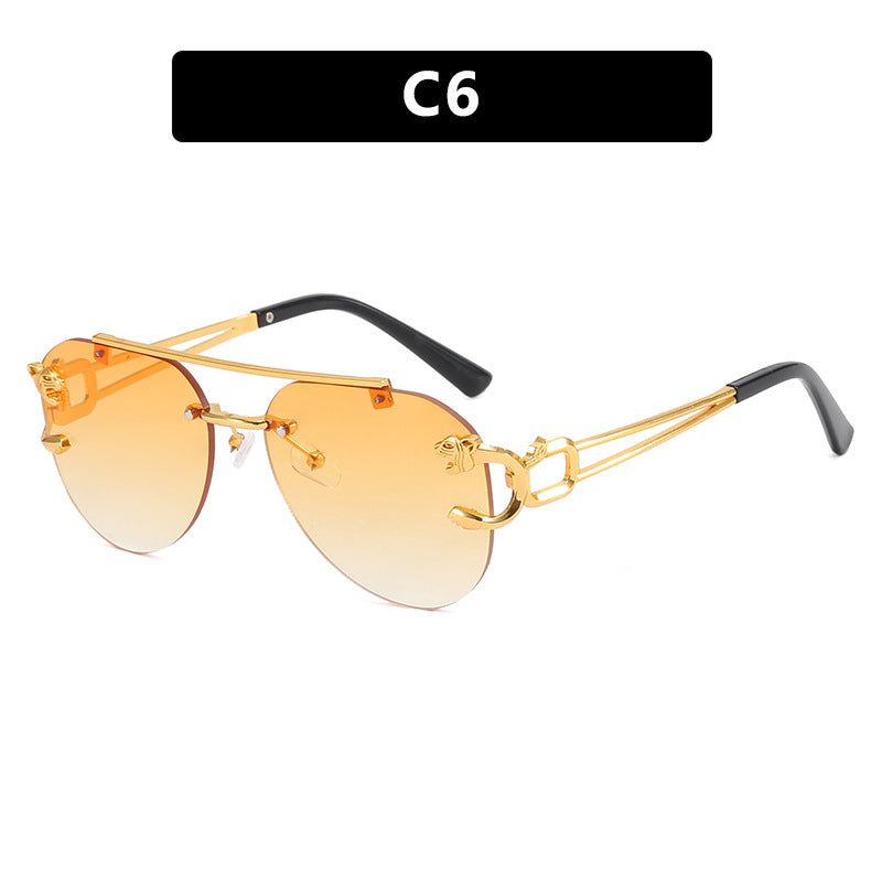 Women's unusual round sunglasses with decorative details Kalsten