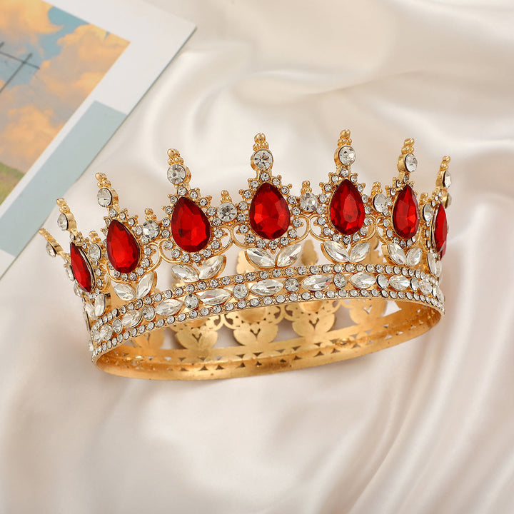 Ladies Luxurious Festive Crown with Shining Gemstones Kalsten