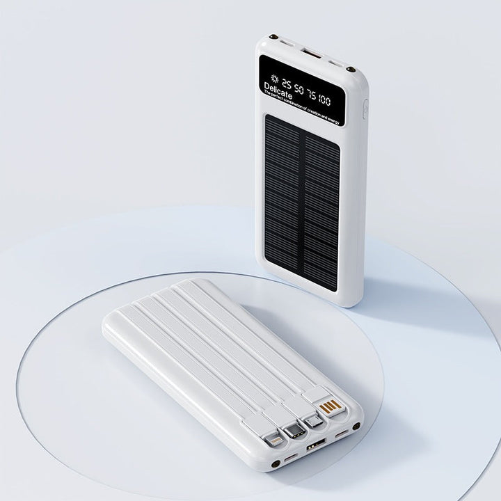Solar-powered power bank with digital display and innovative fast charging function Kalsten