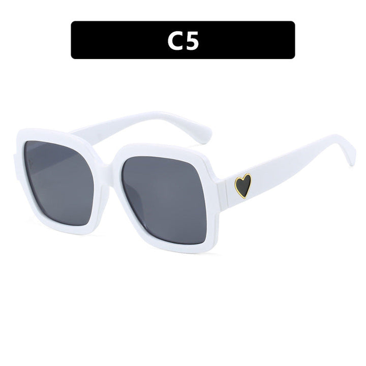 Women's square sunglasses with playful heart detail Kalsten