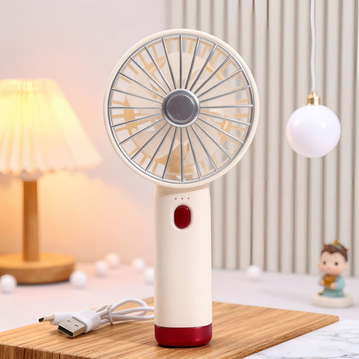 Ladies Portable Hand Fan with USB Connection and Ergonomic Design Kalsten