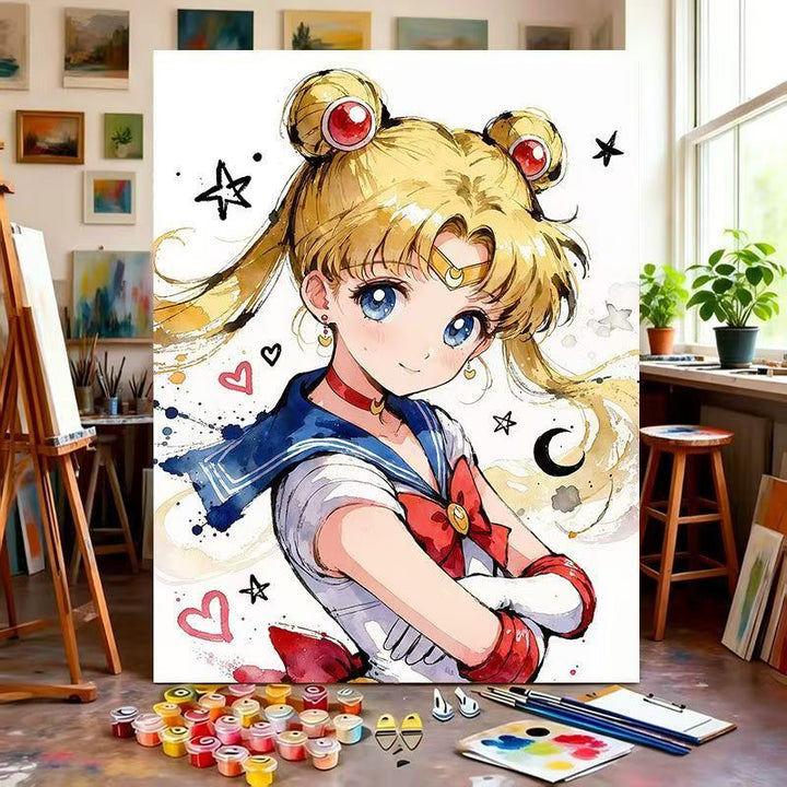 Illustrated Character Canvas Art Print Kalsten
