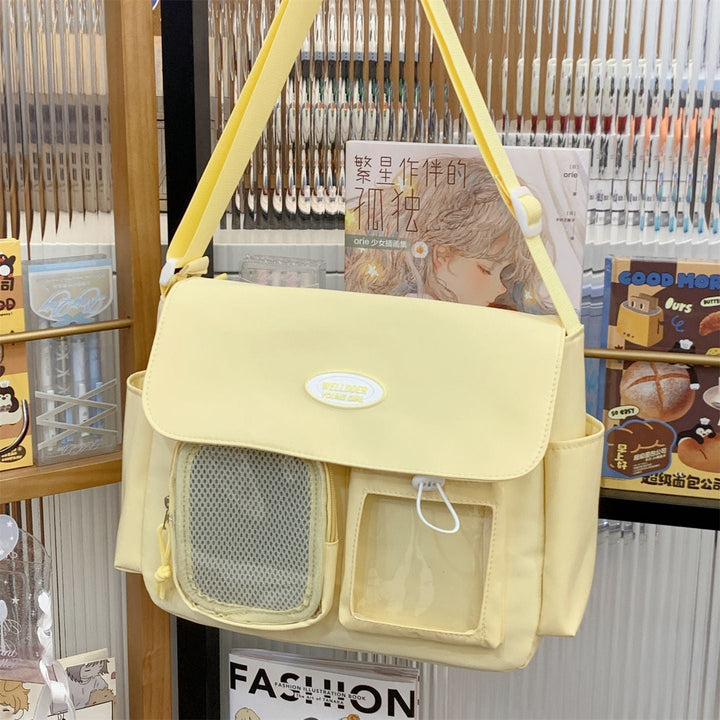 Multi-Pocket Messenger Bag School Backpack