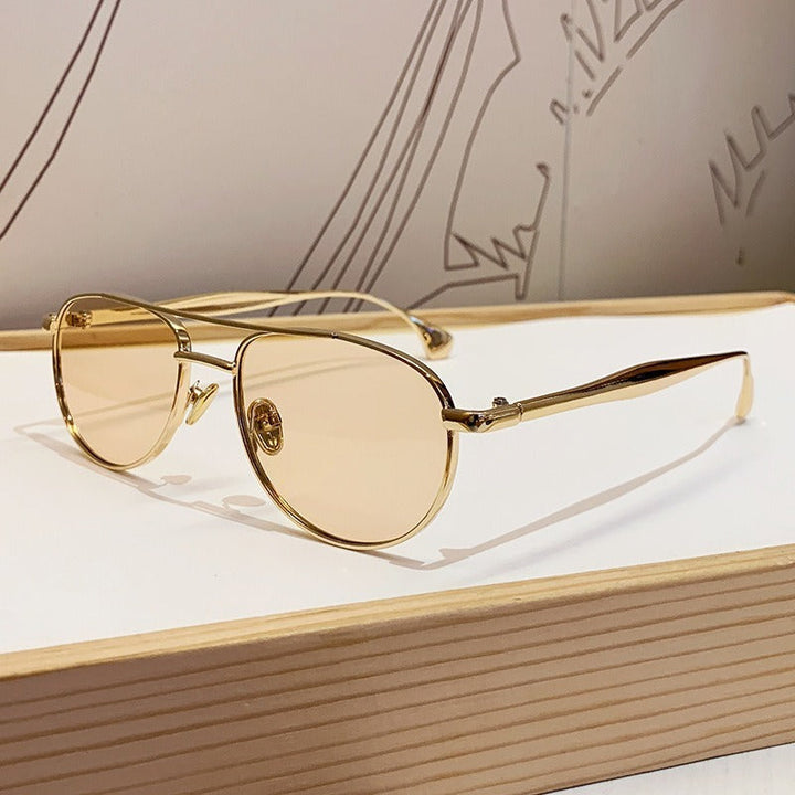 Men's Vintage-Inspired Round Frame Sunglasses Kalsten
