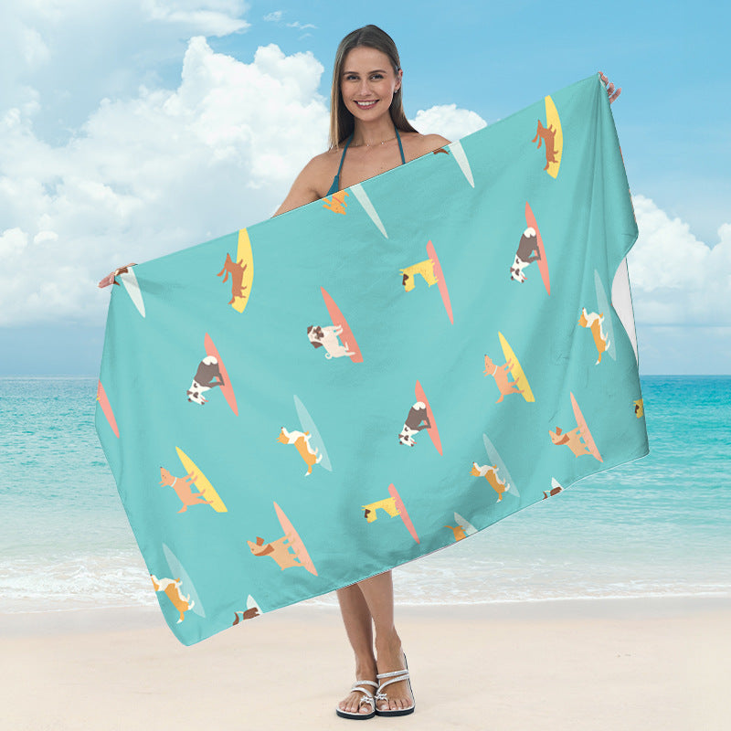 Beach towel with mirrored mandala design Kalsten