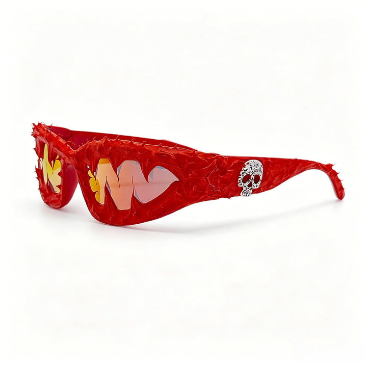 Ladies creative fashion sunglasses with unique spikes and skull design Kalsten