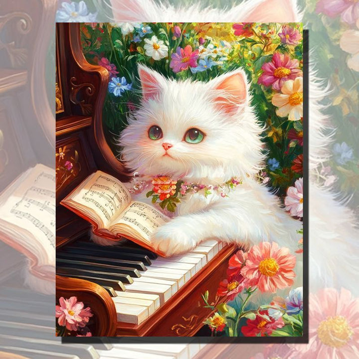 Adorable Cat-Themed Canvas Art Kalsten
