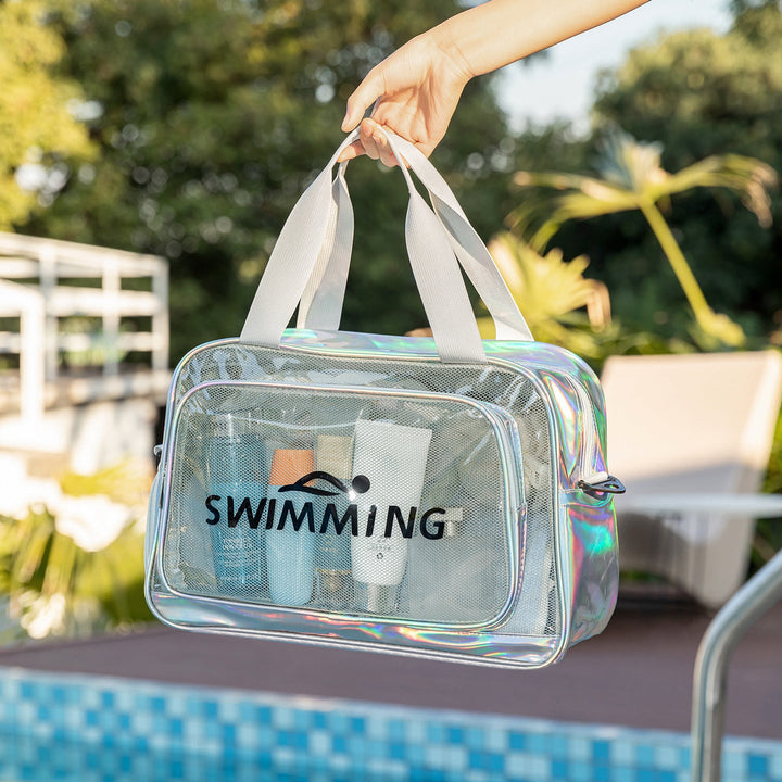 Transparent Swim Bag With Separate Wet Compartment Kalsten
