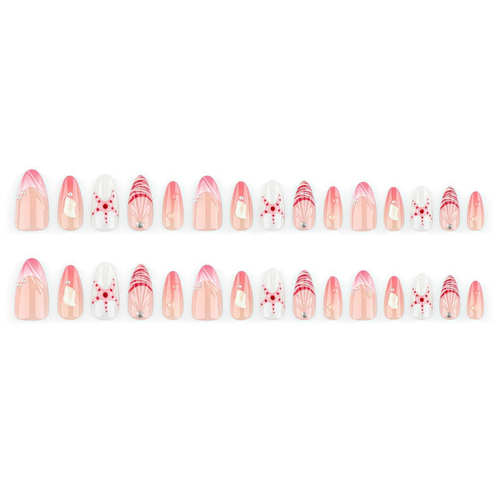 Artificial nails in maritime style with starfish motifs Kalsten