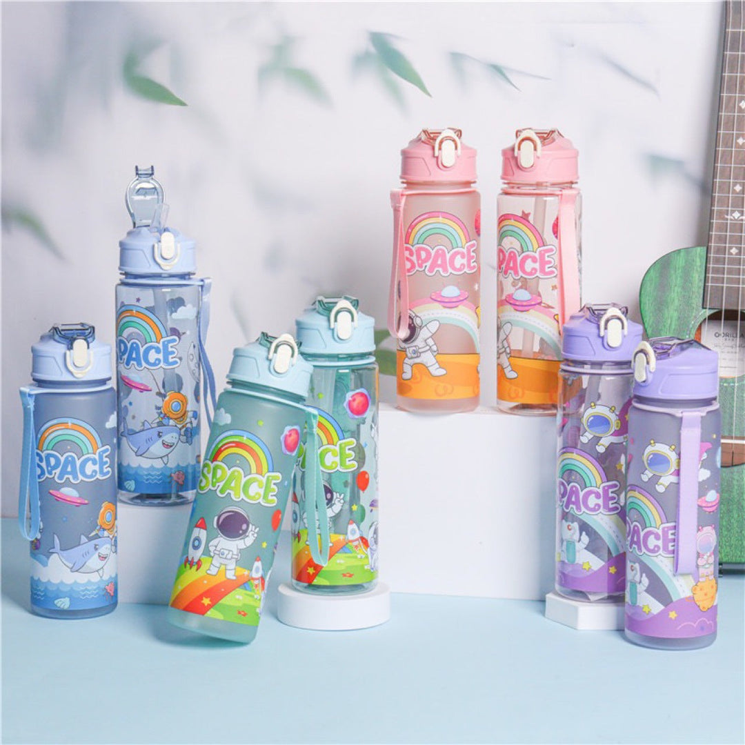 Women's Motivating Tritan Water Bottle with Practical Flip Top Lid Kalsten