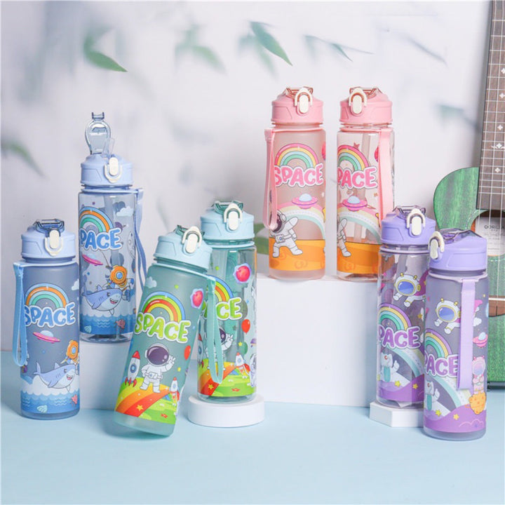 Women's Motivating Tritan Water Bottle with Practical Flip Top Lid Kalsten