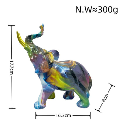 Artistic elephant figure with colorful design Acalora