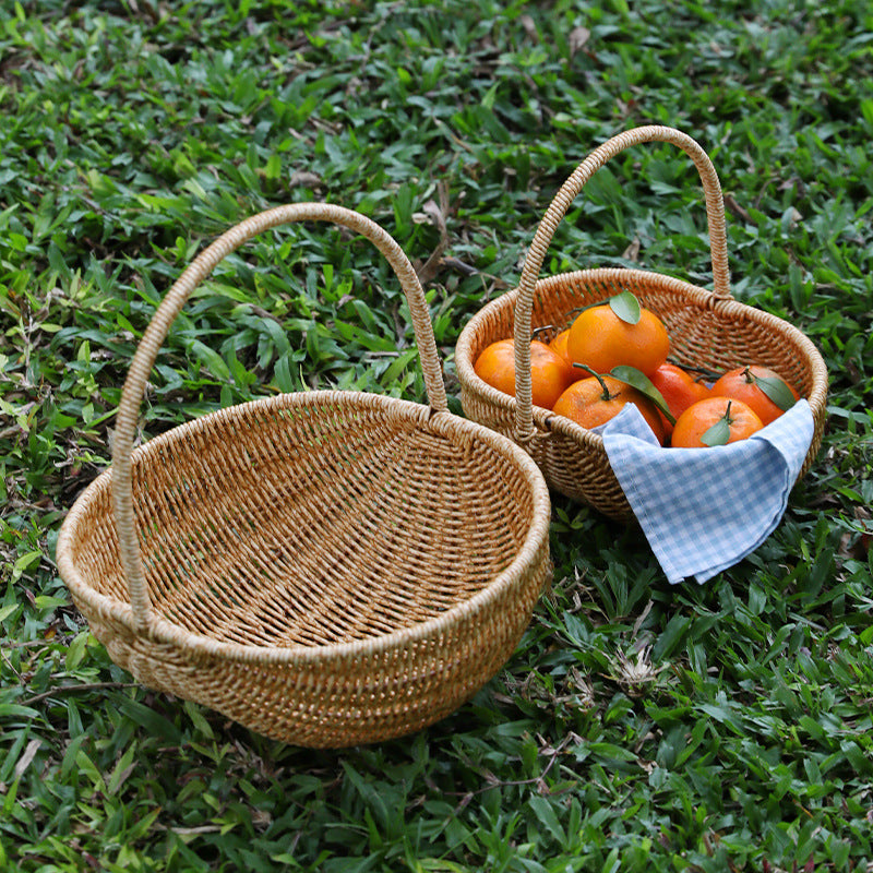 Handwoven Artisan Market Basket Kalsten