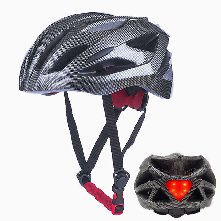 Bicycle helmet with LED rear light and optimal ventilation Kalsten
