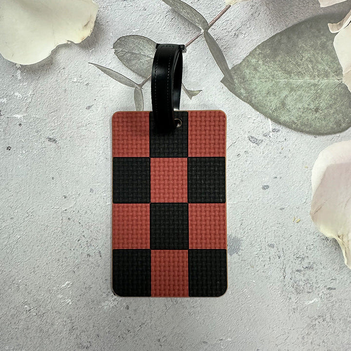 Checkerboard Pattern Luggage Tag Kalsten