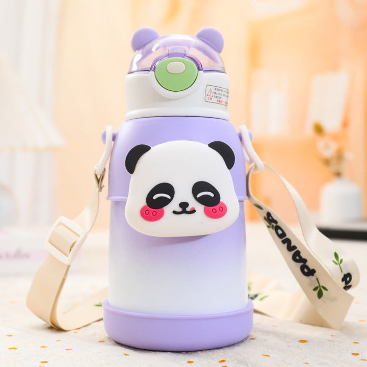 Ladies Insulated Water Bottle with Colorful Rabbit Design Kalsten