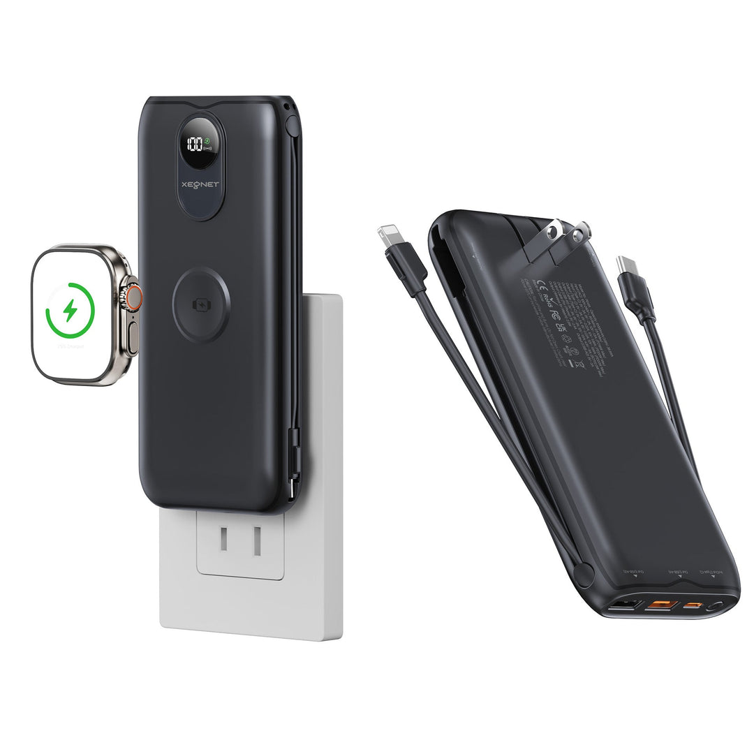Portable power bank with Qi charging function and wired fast charging system Kalsten