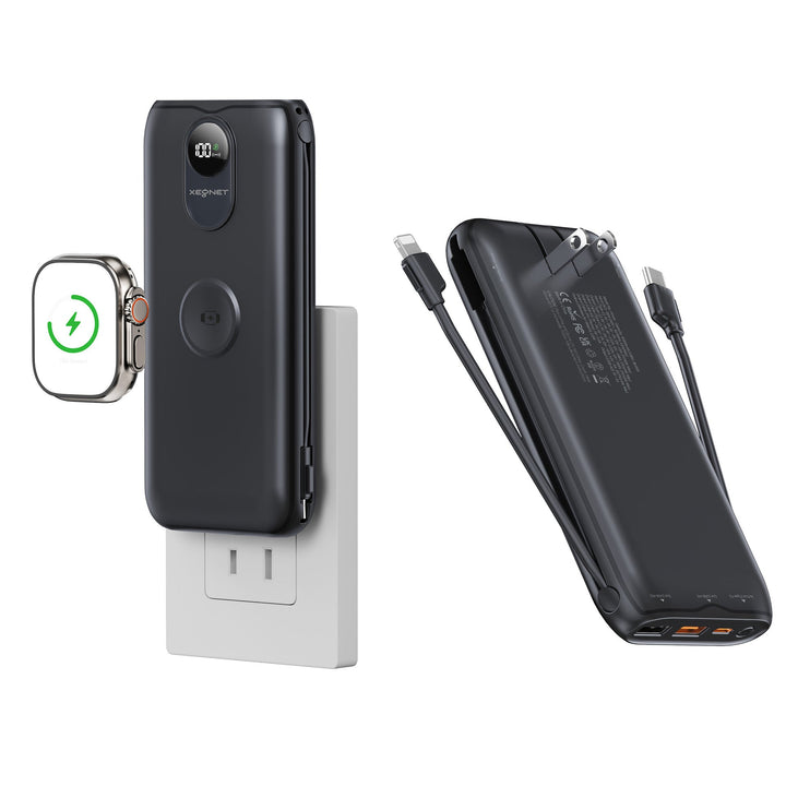 Portable power bank with Qi charging function and wired fast charging system Kalsten