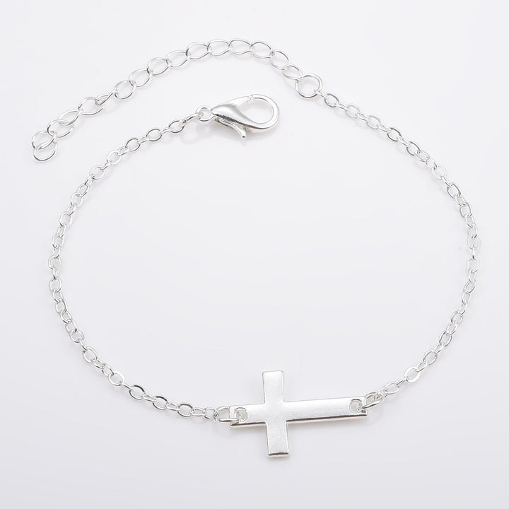 Minimalist Cross Charm Bracelet Kalsten