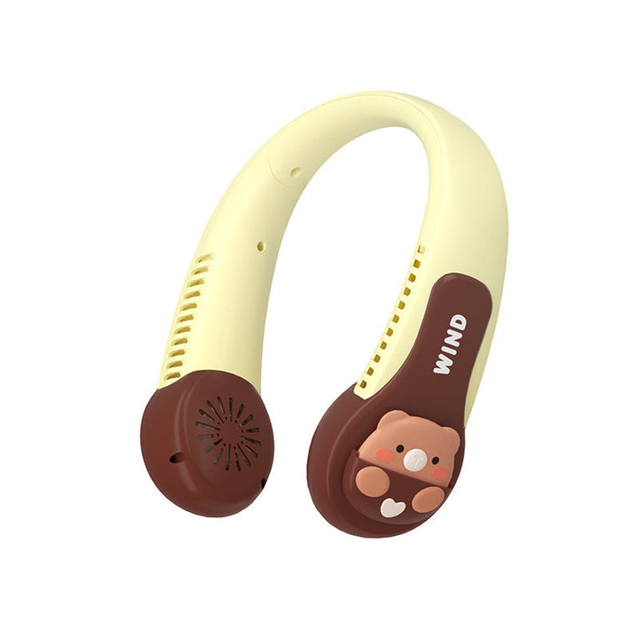 Women Portable Neck Fan with Cute Animal Design Kalsten