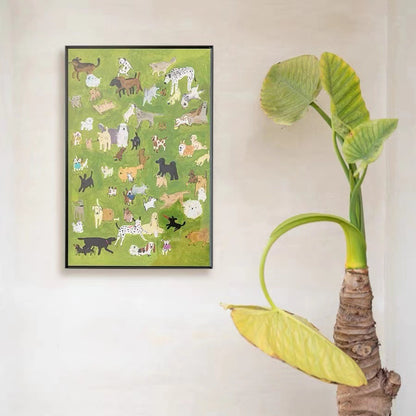 Playful Pets Art Print